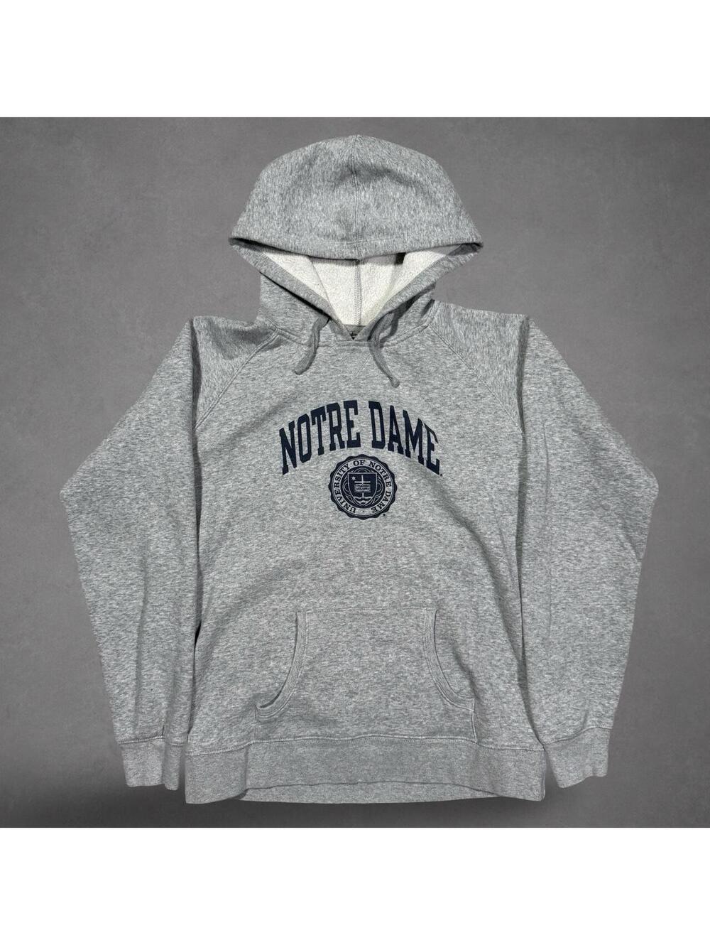 Champion Notre Dame Fighting Irish Gray Pullover Hoodie Large